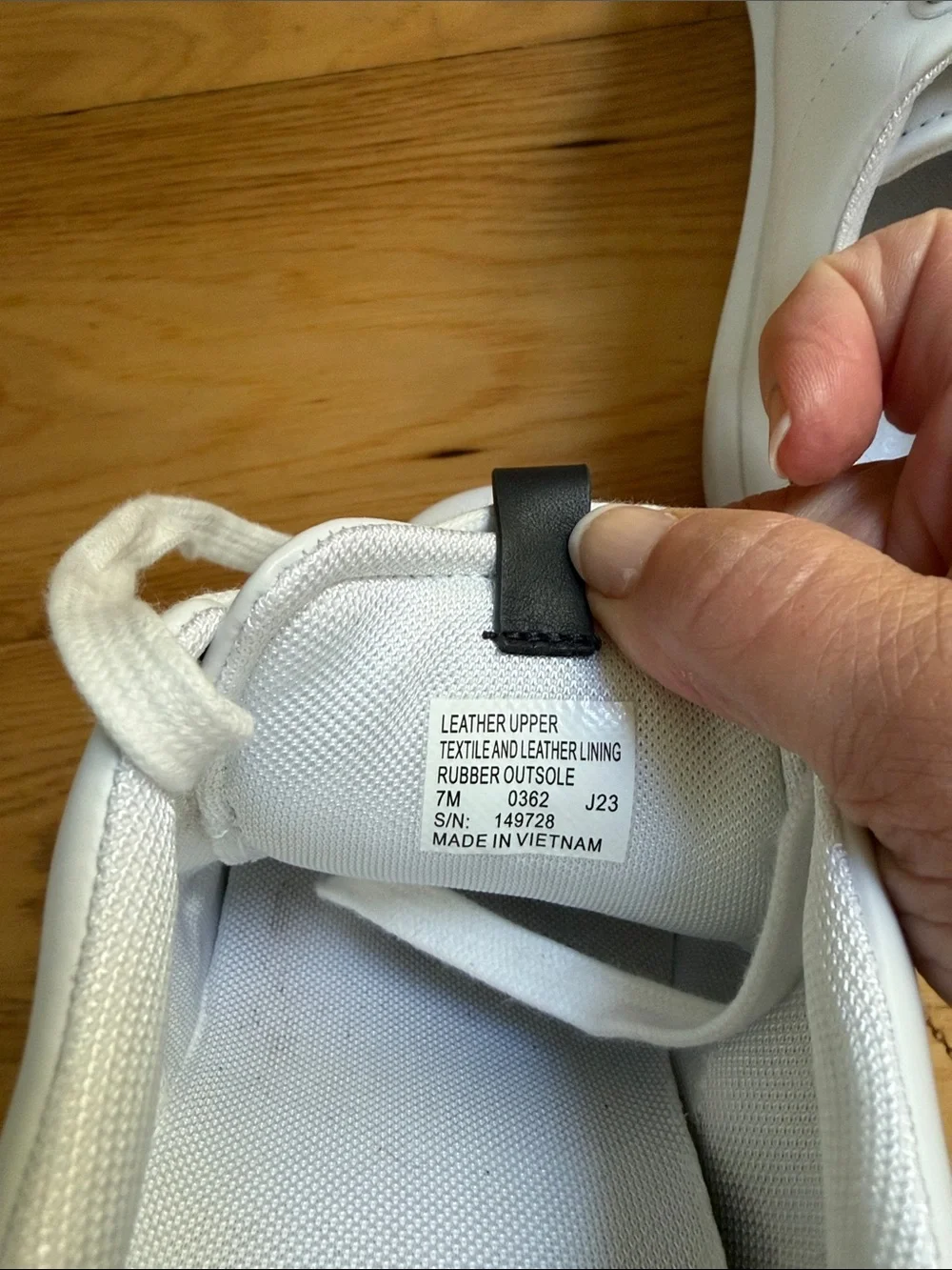 Tory Burch White Leather Low-Top Sneakers with Black Heel